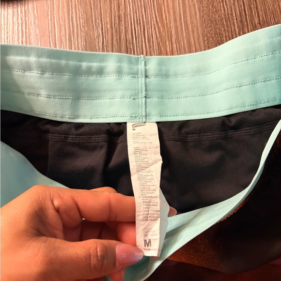 Fabletics Multi-Color Abstract Sports Bra & Shorts Set - Picture 5 of 9